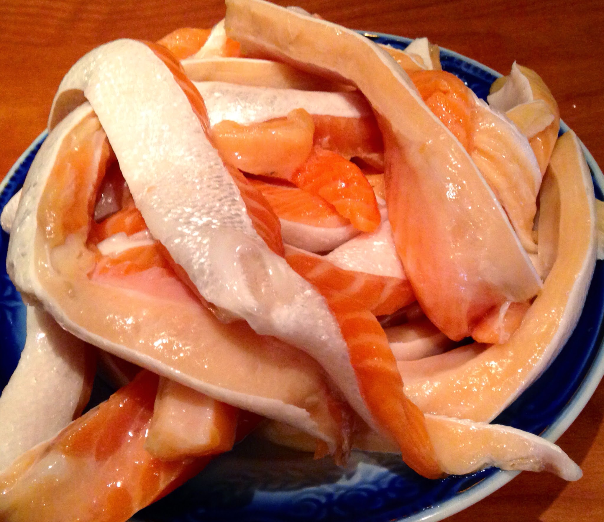 Брюшки лосося свежемороженые