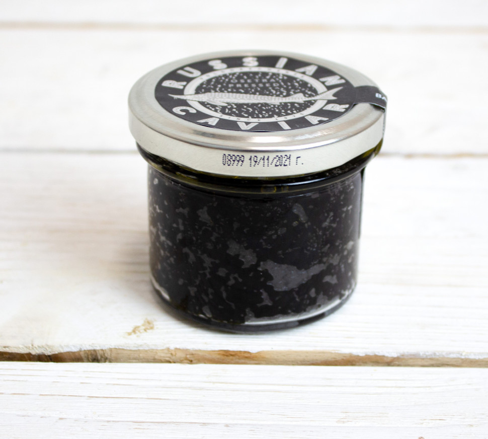 Чёрная Осетровая икра Волга 100 гр.